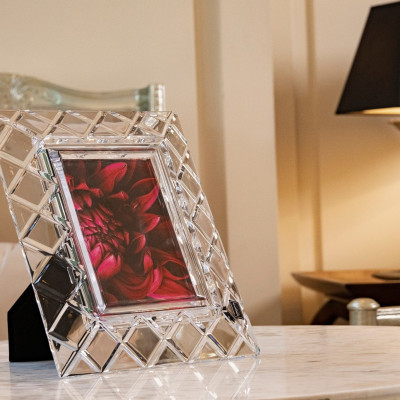 Khung ảnh pha lê Rogaska Crisscross Hàng chính hãng