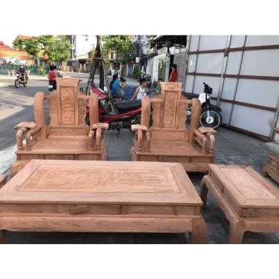 Bộ bàn ghế tần thủy hoàng - Đồ Gỗ Bình Long 0388639288