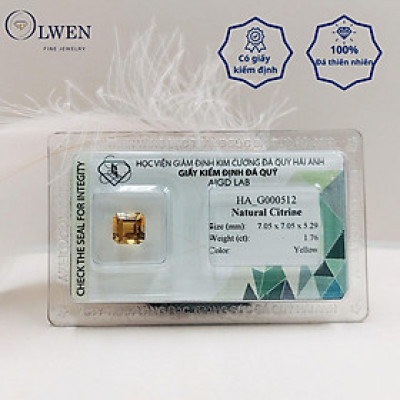 Viên đá thạch anh vàng ( citrine ) thiên nhiên  HA_G000512