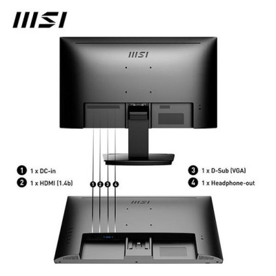 Màn hình LCD MSI PRO MP223 (21.45 inch/Full HD/VA/100Hz/1ms) - Hàng Chính Hãng
