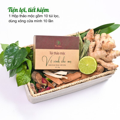 Combo chăm sóc cho mẹ Wonmom ( 1 Kem nghệ tươi 50g + 1 Hộp thảo mộc vệ sinh cho mẹ 10 túi/hộp)