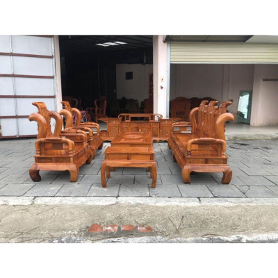 Bộ bàn ghế tần thủy hoàng - Đồ Gỗ Bình Long 0388639288