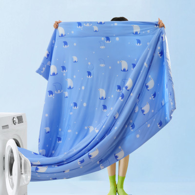 [CHĂN HÈ MÁT LẠNH] Mền lạnh I Cool Advance NIN House NM8027 1m6x2m1 | Chăn chần bông Ice Silk lạnh như tencel