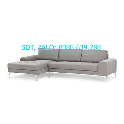 Sofa góc L-Concept Bình Long Sofa 289 x 151 x 90 x 85 x 50 cm (Xám)