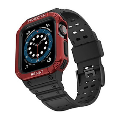 Ốp Case bảo vệ tích hợp dây đeo cho Apple Watch Series 4/5/6/SE/7/8/9/SE2 Size 40mm/41mm/44mm/45mm - Hàng Chính Hãng