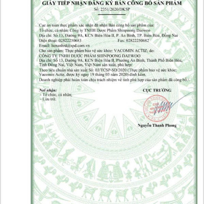 [Hộp 60 viên] Viên Uống VACOMIN ACTIZ Bảo Vệ Sức Khỏe Bổ Sung Vitamin Tổng Hợp, Vitamin Nhóm B, E, C và Kẽm hữu cơ - SHINPOONG PHARMA