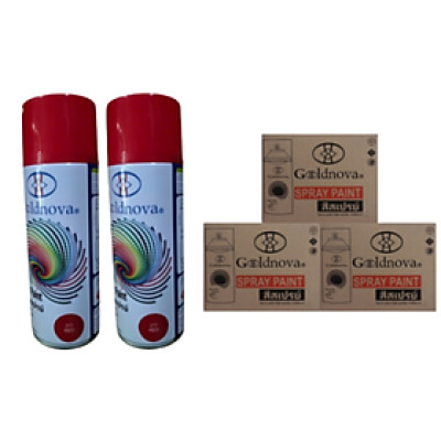 Sơn Xịt Màu Thông Dụng Goldnova-3 Hộp; Hộp =12 lon/400ml; Đủ Màu