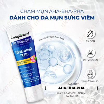 Gel Mụn Khẩn Cấp SOS Compliment No Problem 25ml