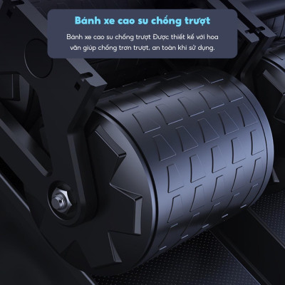 Con Lăn 4 Bánh RW099 - RW100 Tập Bụng Trợ Lực Thế Hệ Mới - Khuỷu Tay - Plank Tại Nhà