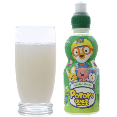 Thùng 24 Chai Nước Uống Pororo Hương Vị Táo 235ml