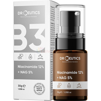 Tinh chất DrCeutics Niacinamide 12% + NAG 5% giúp cải thiện da xỉn màu và thu nhỏ lỗ chân lông (30g) - Hàng chính hãng