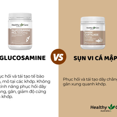 Sụn vi cá mập Úc Healthy Care Shark Cartilage 750mg tăng cường sức khỏe xương khớp, chức năng vận động - QuaTangMe Extaste