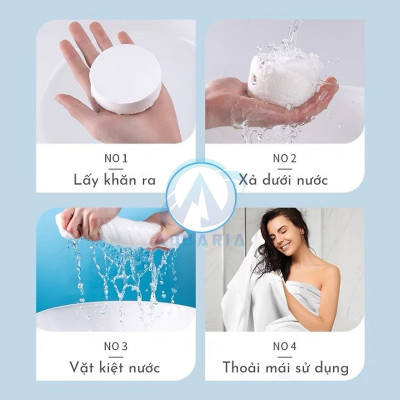 Khăn Tắm Nén Bằng Cotton Tiện Lợi Dùng Một Lần 70*140 cm _Khăn Nén Du Lịch _Khăn Nén Spa Đa Năng Tiện Lợi