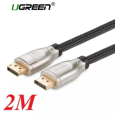 Ugreen UG30120DP107TK 2M Màu Đen Cáp 2 Đầu Displayport V1.2 cao cấp hỗ trợ 4K*2K 60GHz - HÀNG CHÍNH HÃNG