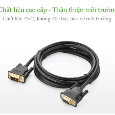 Ugreen UG20145DB101TK 1.5M màu Đen Cáp tín hiệu nối dài COM RS232 cao cấp - HÀNG CHÍNH HÃNG