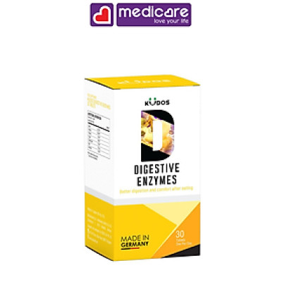 Viên Uống KUDOS Digestive Enzymes Hỗ Trợ Tiêu Hóa 30 viên