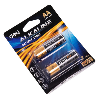 Pin kiềm Akaline AA Deli - Vỉ 2 viên/ 4 viên - 18500 / 18501