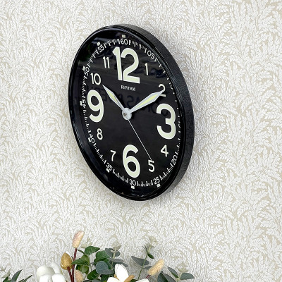 Đồng hồ Rhythm CMG499BR02 Kt 31.0 x 4.5cm, 735g Vỏ nhựa. Dùng Pin.