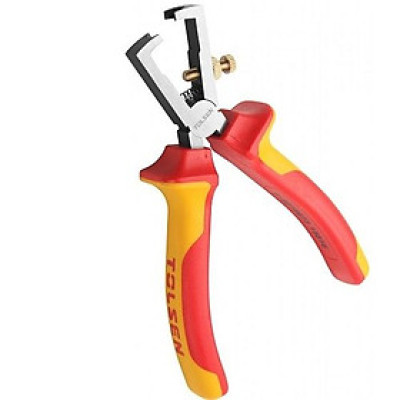 Kìm tuốt dây điện chuyên dùng cách điện 1000V Tolsen V38176- Size 6"/160mm