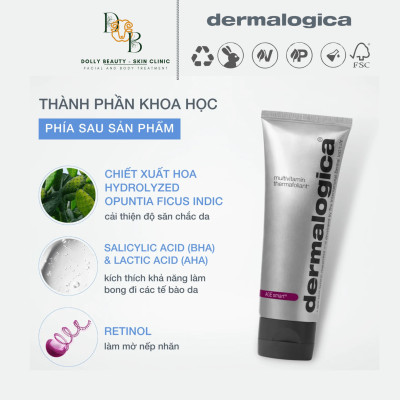 Tẩy da chết nhiệt học chống lão hoá da MULTIVITAMIN THERMAFOLIANT 75ml của Dermalogica - Dolly Beauty