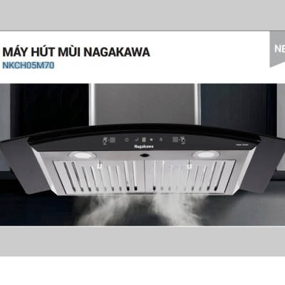 Máy hút mùi kính cong Nagakawa NKCH05M70 Tích hợp công nghệ NaSYNC - Tự động đồng bộ điều khiển với bếp điện từ Nagakawa Điều khiển chuyển động Leap Motion và Touch Control siêu nhạy bằng cách vẫy tay - Hàng Chính Hãng