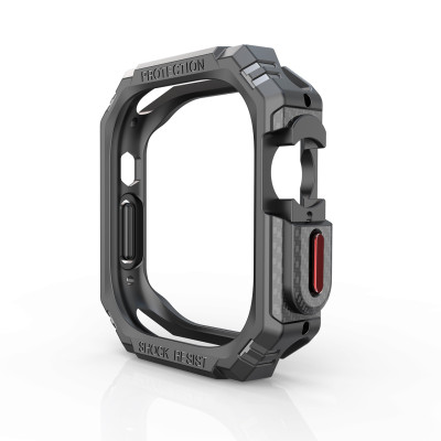 Ốp Case Armor Vân Carbon cho Apple Watch Ultra 1/2 49mm - Hàng Chính Hãng