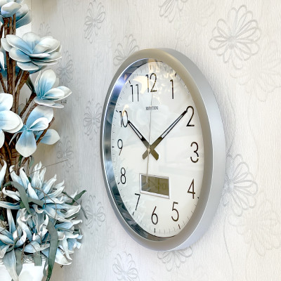 Đồng hồ treo tường Nhật Bản Rhythm CFG702NR19 - Kt 42.0 x 4.5cm, 1.45kg Vỏ nhựa, dùng PIN.