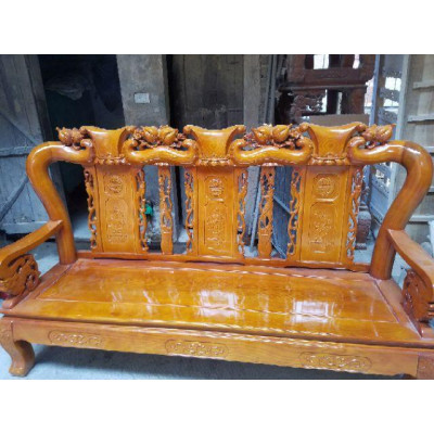 Bộ bàn ghế minh đào tay 10 gỗ sồi nga