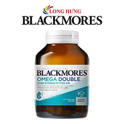Viên uống Blackmores Omega Double High Strength Fish Oil hỗ trợ tim mạch (90 viên) - Hàng chính hãng