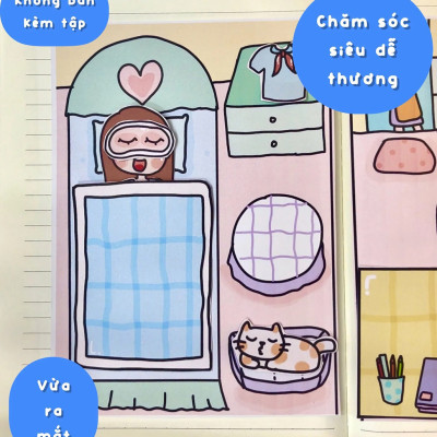 Bộ Tranh Tương Tác Cô Tiên Xanh - Búp Bê Giấy