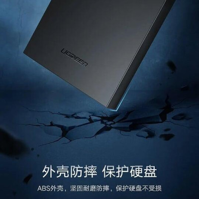 Ugreen UG60353CM237TK 15CM Màu Đen Usb 3.0 To Sata Hard Driver Enclosure Up to 6Tb - HÀNG CHÍNH HÃNG