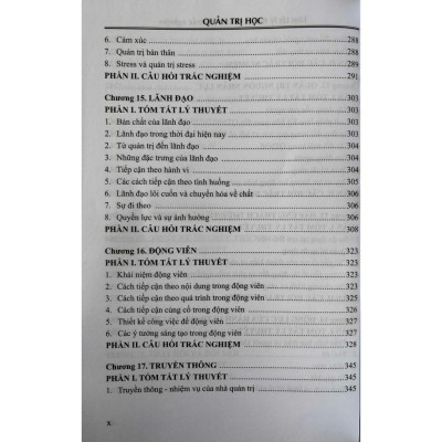 Sách - Quản Trị Học - Tóm Tắt Lý Thuyết Và Câu Hỏi Trắc Nghiệm
