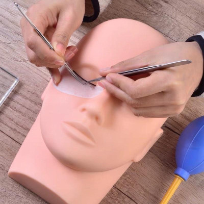 Đầu Canh Silicon To Mềm Manocanh Tập Nối Mi, Phun Xăm, Massage Bấm Huyệt, Kích Thước Tiêu Chuẩn 25x15cm Hàng Loại 1 Làm Nail Và Spa Cosmetic