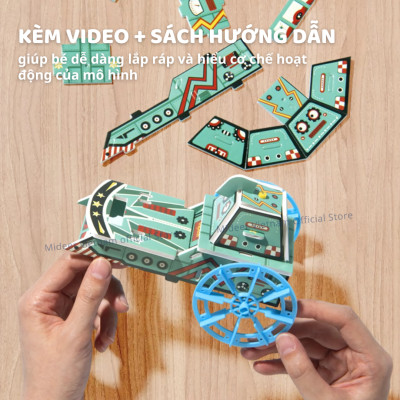 Đồ chơi khoa học lắp ráp mô hình Stem Mideer, đồ chơi cho bé trai 5, 6,7,8,9,10 tuổi