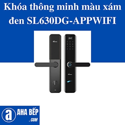 Khóa thông minh màu xám đen SL630DG-APPWIFI. Hàng Chính Hãng
