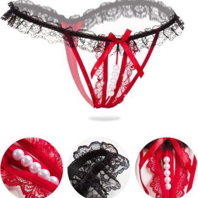 Quần chíp nữ cạp ren đen xẻ đáy 2 bên gợi cảm 