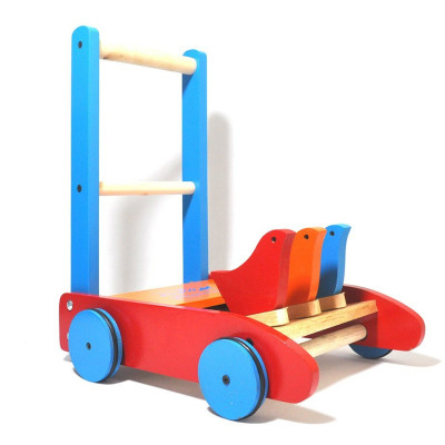 Xe Tập Đi Bằng Gỗ Con Gà, Xe Đẩy Bằng Gỗ Cho Bé Nhanh Biết Đi