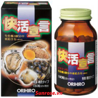 Thực phẩm bảo vệ sức khỏe  Orihiro Vitality Declaration Supplement  hàu nghệ 