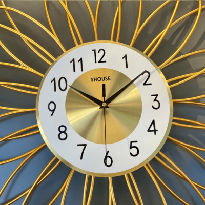 Đồng Hồ Treo Tường Kim Trôi Shouse A205 trang trí không gây tiếng động cho phòng khách sang trọng