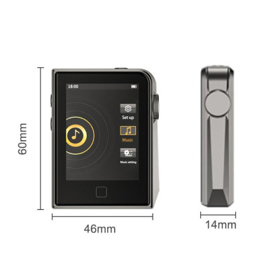 Máy Nghe Nhạc Lossless Hifi, Bluetooth 5.2, Màn Hình Cảm Ứng, Điều Chỉnh Hiệu Ứng Âm Thanh Ruizu A58 Bộ Nhớ Trong 16GB - Hàng Nhập Khẩu