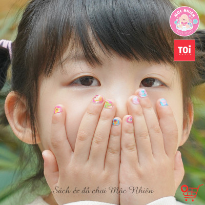 Đồ chơi Dán Móng Tay và Hình Xăm Nail Stickers and Tatoos Chính hãng TOI - Dành cho bé từ 3 tuổi+