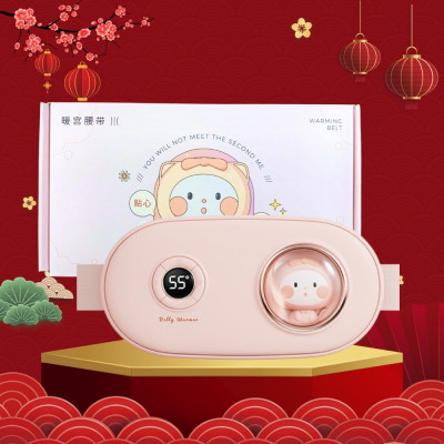 Đai Chườm Nóng Massage Bụng KAW 6 Chế Độ Màn LED Thông Minh, Giảm Đau Bụng Kinh Nhanh Chóng, Làm Ấm Vùng Bụng Vùng Lưng