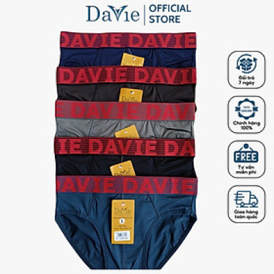 Quần Tam Giác Davie DVU004 Với Chất Liệu Thun Lạnh Co Giãn 4 Chiều Kết Hợp Bản Lưng 4.0cm