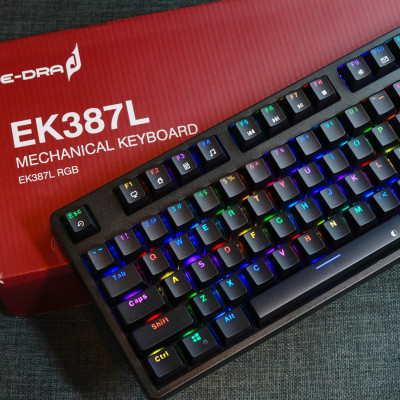 Bàn phím chơi game cơ E-DRA EK387L RGB - Hàng Chính Hãng