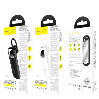 Tai Nghe Bluetooth 1 Bên Dành Cho Hoco E37 Pin 10H Phiên Bản Doanh Nhân Siêu Trâu Hàng Chính Hãng