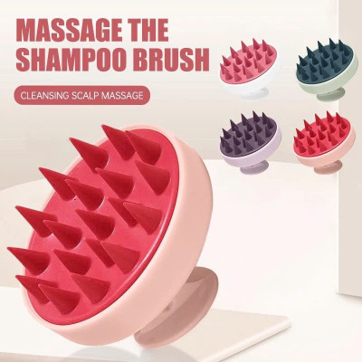 Lược gội đầu silicone - Massage da đầu, giảm ngứa, giảm gàu tăng cường tuần hoàn máu giảm gãy rụng tóc