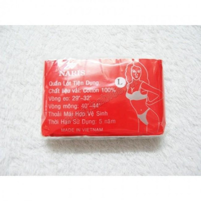 [1 Gói] 6 Quần Lót Cotton NARIS Dùng 1 Lần Mềm Mại, Mỏng, Thoáng Cho Mẹ Sau Sinh/ Phụ Nữ - Hàng Đẹp (katydang)