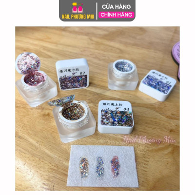 Gel Nhũ Kim Tuyến Galaxy Huaxi 15ml Làm Nail Siêu Sáng, Màu Vàng Bạc Hồng, Giữ Bóng Lâu Cho Người Mới Trang Trí Móng Nữ Sơn Gel Women