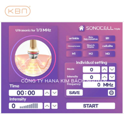 Máy Siêu Âm Đa Tầng SONOCELL Hàn Quốc Đẩy Dưỡng Chất Vào Da, Nâng Cơ, Xóa Nhăn, Dưỡng Trắng