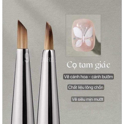 Cọ Tam Giác Vẽ Hoa Cọ Xéo Móng Tay Siêu Nhanh, Nhựa Bền Bỉ, Tạo Kiểu Móng Đẹp Mắt Cho Nữ Yêu Thích Thích Làm Nail